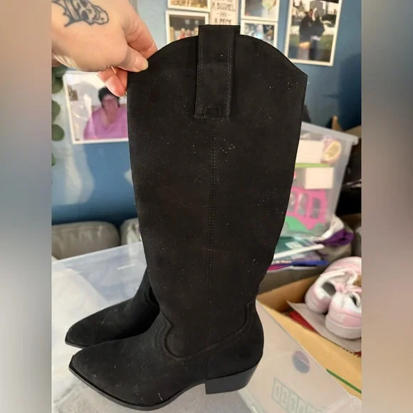 Black Over-the-Knee Women's Boots. Size 5.5 - Picture 3 of 5